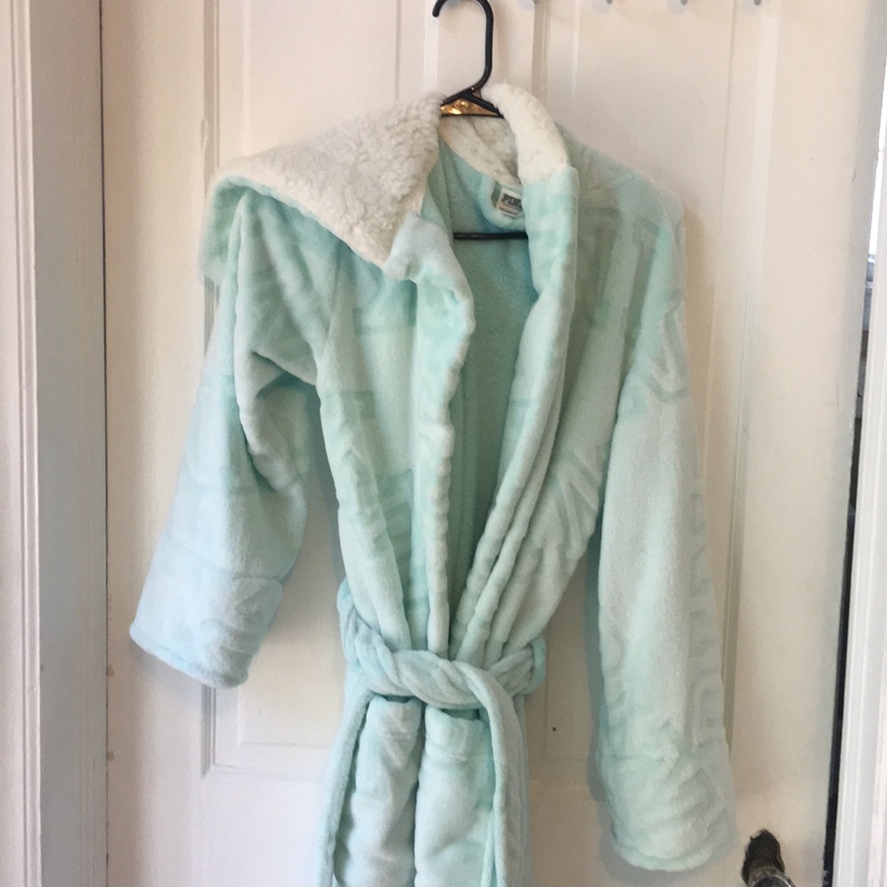 BNWOT Pink hooded robe